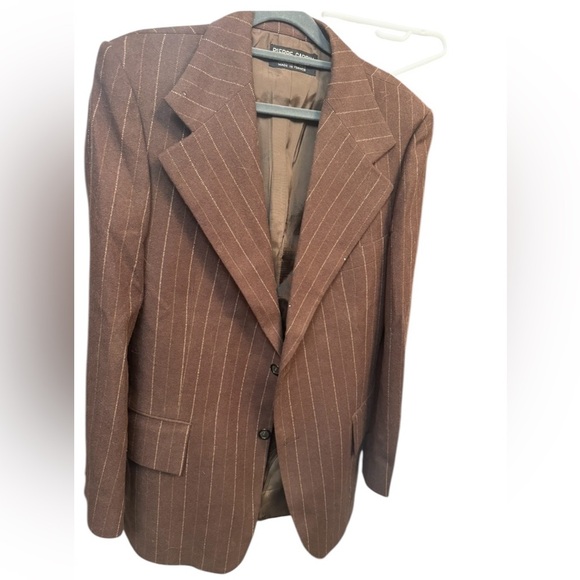 Pierre Cardin Other - RARE 1970’s PARIS FRANCE PIERRE CARDIN BOUTIQUE Brown Pinstripe Men's Blazer VTG